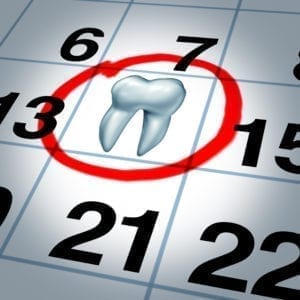Confirming Dental Appointments Well Is Reminding Patients of Their Scheduled Dental Appointments. A Tooth on a Calendar Marks a Dental Appointment.