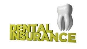 Dental insurance billing takes attention to detail to avoid denials. The words "dental insurance" sit on a white background next to a molar/
