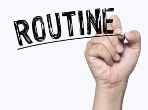 A routine helps with daily dental administrative schedules. 