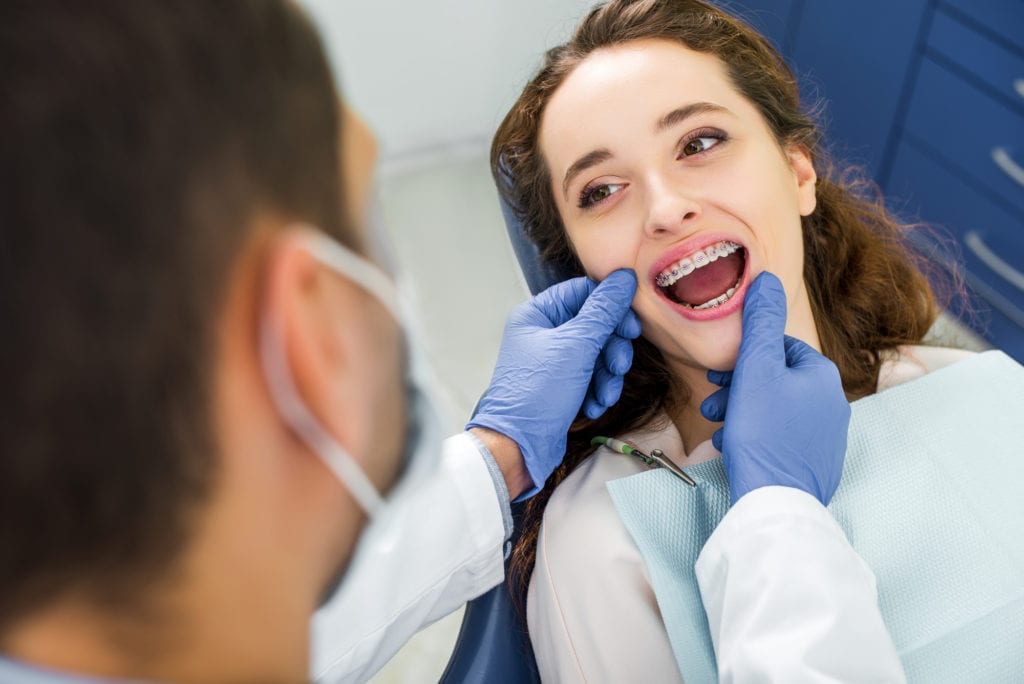 Dental patients with braces may have gingivitis