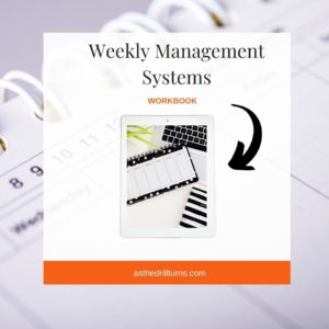 Weekly Management Systems Workbook for the dental team to create their own weekly management systems