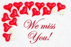 February is a great month to send patients a "We Miss You" message