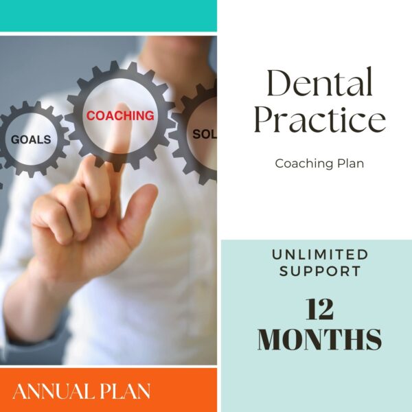 Dental Practice Coaching Plan is a 12-month coaching opportunity with payment plan options.
